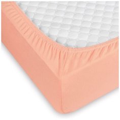 Простыня Миланика ТрикПР Светло-розовая, трикотаж ,180x200см. Milanika