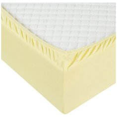 Простыня Миланика ТрикПР Светло-желтая, трикотаж ,180x200см. Milanika