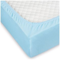 Простыня Миланика ТрикПР Голубая, трикотаж ,180x200см. Milanika