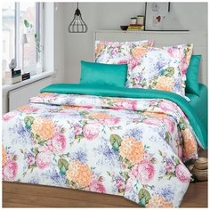 Постельное белье Mercury Home Летний сад-1 Евро Макси Сатин