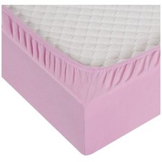 Простыня Миланика ТрикПР Темно-розовая, трикотаж ,200x200см. Milanika