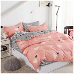 Постельное белье Mercury Home Сердечко-1 Евро Макси Сатин