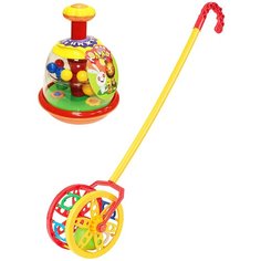 Набор развивающий: Юла "Юлька" + Каталка "Колесо" БИПЛАНТ