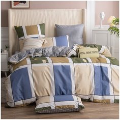 Комплект постельного белья СИТРЕЙД, AR-233, Сатин, 2-х спальный, наволочки 70x70, простыня на резинке 140х200 см