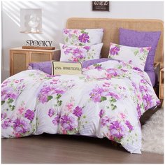 Комплект постельного белья СИТРЕЙД, AR-244, Сатин, 2-х спальный, наволочки 50x70, простыня на резинке 160х200 см