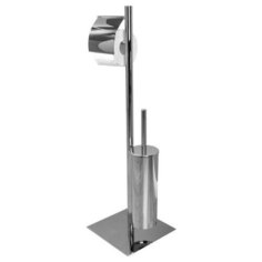 Держатель туалетной бумаги Aquanet 8213 (напольный, с ершиком)