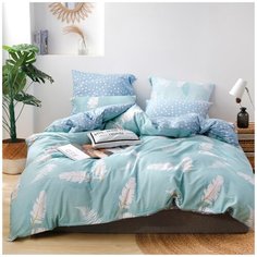 Постельное белье СИТРЕЙД LR-409, 2-спальное, Сатин, простыня на резинке 160х200х25 см, наволочки 70x70 см