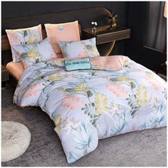 Постельное белье СИТРЕЙД LR-404, 2-спальное, Сатин, простыня на резинке 140х200х25 см, наволочки 70x70 см