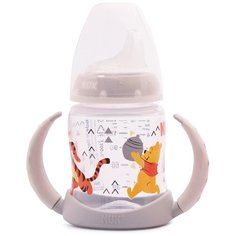 Обучающий поильник NUK Disney с силиконовой соской белый 6m+