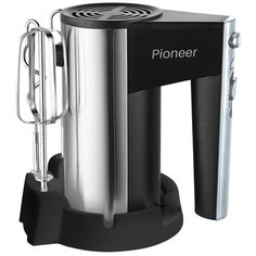 Компактный ручной миксер Pioneer MX321 с турборежимом, 5 скоростей, 2 насадки и подставка для хранения, 350 Вт