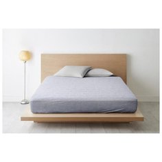 Простыня на резинке НОЧЬ НЕЖНА Валери (серый), Поплин, 140Х200х20