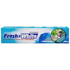 LION Thailand Fresh & White Паста зубная отбеливающая супер прохладная мята 160 г
