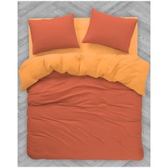 Комплект постельного белья Сочный персик Колорит ЭЛЬФ, Евро, наволочки 70х70-2 шт.