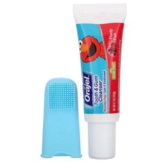 Orajel, Детский набор зубная щетка и зубная паста, без фтора, 3-24 месяца, фруктовое удовольствие, 19.8 г