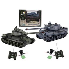 Танковый бой на радиоуправлении Veld co 47815 "Т34" против "Тигр", масштаб 1:24, свет/звук
