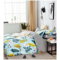 Постельное белье, сатин (100% хлопок) "Всё себе"; VSST-537; Размер: Евро 4 наволочки