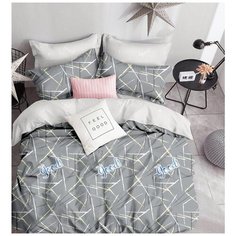 Комплект постельного белья Миланика Эскиз, семейный, Сатин-твил, Хлопок, наволочки 70х70 2 шт. 50х70 2шт. Milanika