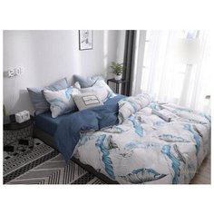 Комплект постельного белья Миланика Феерия, семейный, Сатин-твил, Хлопок, наволочки 70х70 2 шт. 50х70 2шт. Milanika