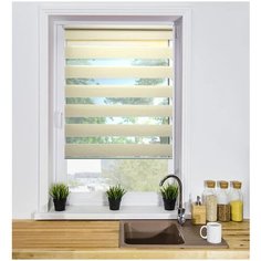 Рулонная штора LM DECOR "Фьюжн" 01, 220х185см.