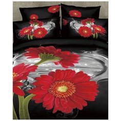 Комплект постельного белья Миланика "Леберти", 2-спальный с простыней Евро, сатин купонный 100% хлопок, наволочки 70х70-2 шт. 50х70-2шт. Milanika