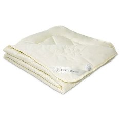 Одеяло стеганое из хлопка и искусственного лебяжьего пуха Бел-Поль COTTON AIR 172х205 всесезонное