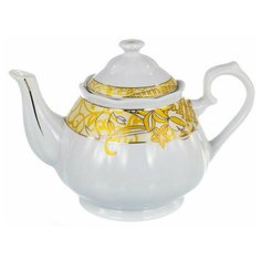 Чайник заварочный Аврора 1000 мл золотистый, желтый, белый Guterwahl
