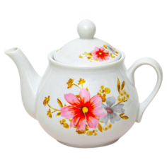 Чайник заварочный 750мл "ФИОНА ОРЛИ" белый, розовый Olaff