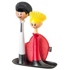 Vigar 7075 Комплект 2шт щетки для посуды + губка на подставке DOLLS