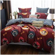 Комплект постельного белья СИТРЕЙД CLR-134, Евро, простыня на резинке 160х200х20, наволочки 50х70 и 70х70