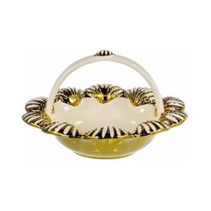 Конфетница Home art "SHELL" 20 см белый, золотистый Balsford
