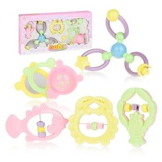 Набор погремушек Oubaoloon 5 шт, в коробке (1110)