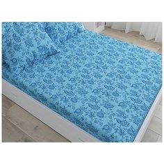 Простынь Сказка "Шамбала (синяя)" 240х215 см