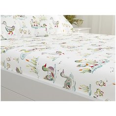 Простынь на резинке Сказка "Утки" 120х200 см