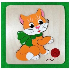 Мозаика-вкладыш Кошечка, 5 дет Крона