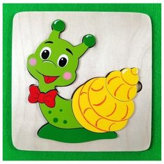 Мозаика-вкладыш Улитка, 4 дет Крона