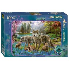 Пазл "Семья волков весной", 1000 деталей Step Puzzle