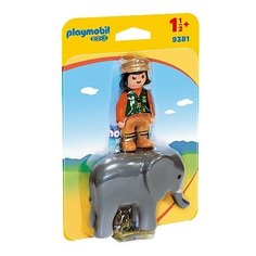 Смотритель зоопарка со слоном Playmobil