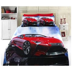 Постельное белье из сатина "Bamboo 3D"; арт: 1331-47; размер Евро 4 наволочки Virginia Secret