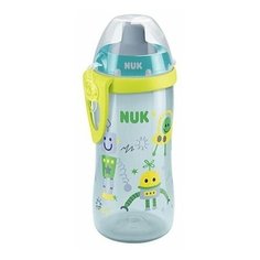 Поильник NUK Flexi Cup с трубочкой 300 мл 18м+, разноцветный