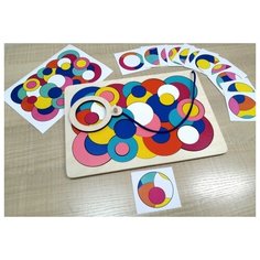 Мозаика-вкладыш Найди круги, 35 деталей Крона