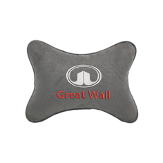 Подушка на подголовник алькантара L.Grey GREAT WALL Vital Technologies