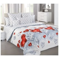 Постельное белье «Драгоценность 3», сатин (2 сп с европростыней), Подарочная коробка Текс Дизайн