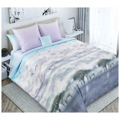 Постельное белье «Безмятежная даль 4», сатин (Евро), Подарочная коробка Текс Дизайн