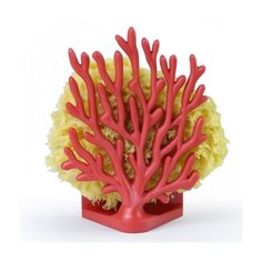 Держатель для мочалок Coral Sponge красный Qualy
