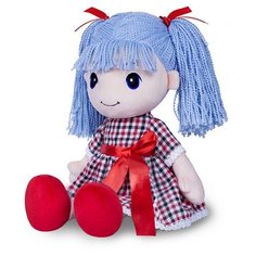 Мягкая Игрушка "Кукла Стильняшка с Голубыми Волосами" Maxitoys