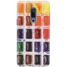 Cиликоновый чехол на Meizu 15 / Мейзу 15 с принтом "Палитра красок" Gosso