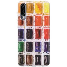 Cиликоновый чехол на Meizu 16Xs / Мейзу 16 икс эс с принтом "Палитра красок" Gosso