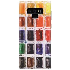 Cиликоновый чехол на Samsung Galaxy Note 9 / Самсунг Ноут 9 с принтом "Палитра красок" Gosso