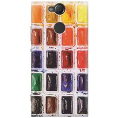 Cиликоновый чехол на Sony Xperia XA2 / Сони Иксперия ХА2 с принтом "Палитра красок" Gosso