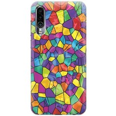 Cиликоновый чехол на Meizu 16Xs / Мейзу 16 икс эс с принтом "Яркая мозаика" Gosso